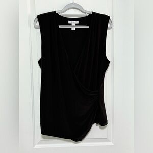 White House Black Market Black Blouse